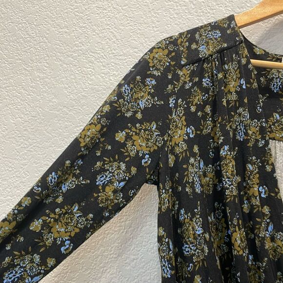 Intimately Free People Turnt Bodysuit in Night Combo Black Floral Size Large - Picture 5 of 9